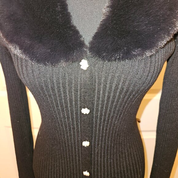 Taylor Black Sweater Dress - Picture 2 of 5